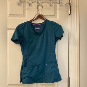 Teal scrubs. Size XS petite.